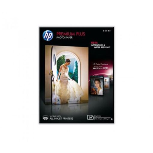 HP 13x18 Premium Plus Fényes Fotópapír 20lap 300g (Eredeti)