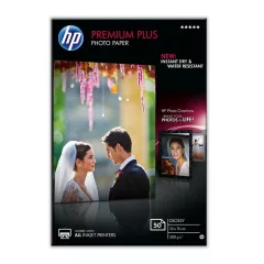   HP 10x15 Prémium Plus Fényes Fotópapír 50lap 300g (Eredeti)