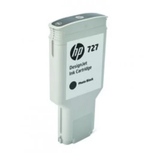 HP F9J79A HP727 Eredeti Photo Fekete Plotter Tintapatron