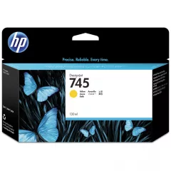 HP F9J96A HP745 Genuin Yellow Plotter Ink Cartridge
