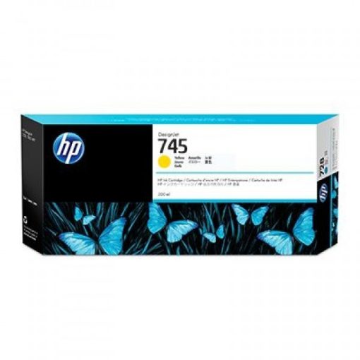 HP F9K02A HP745 Genuin Yellow Plotter Ink Cartridge