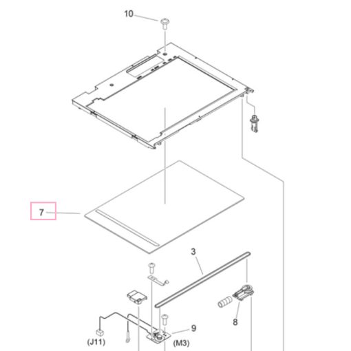 CA FL2-5621 Copy Board Glass Assembly MF4270