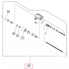 CA FM1-K027 Separation roller assy MF416