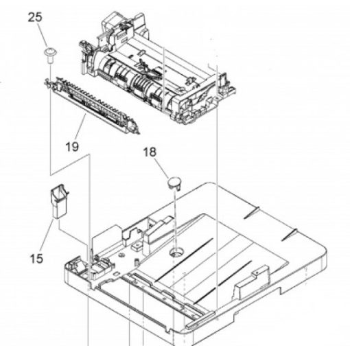 CA FM1-P584 Paper feed guide MF443