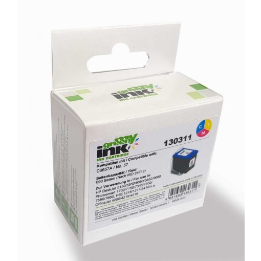 HP C6657A No.57 Compatible Green TriColor (CMS) Ink Cartridge