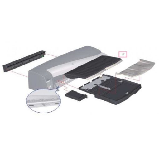 HP C7791-60280 paper output tray assy