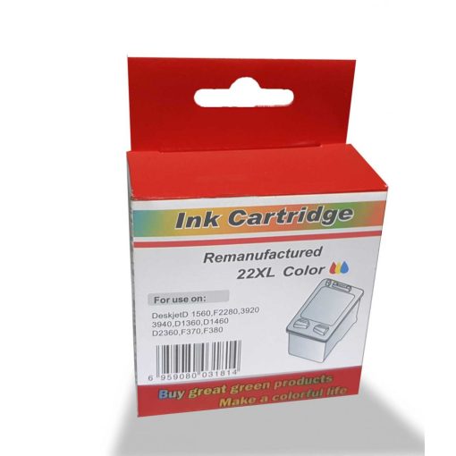 HP C9352A No.22XL Compatible White Box TriColor (CMS) Ink Cartridge