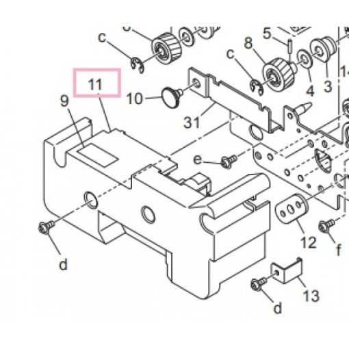 KO 50GA-3040 developing cover assy