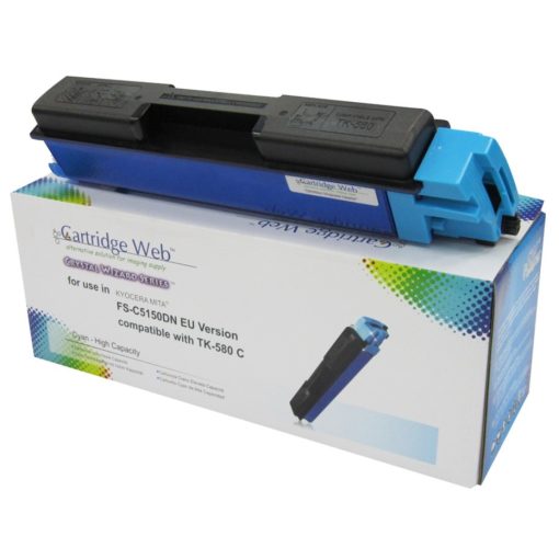 KYOCERA TK580 Utángyártott Cartridge WEB Cián Toner