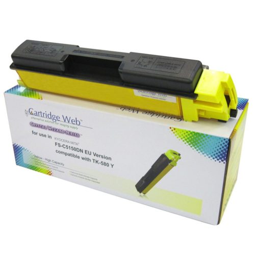 KYOCERA TK580 Utángyártott Cartridge WEB Sárga Toner