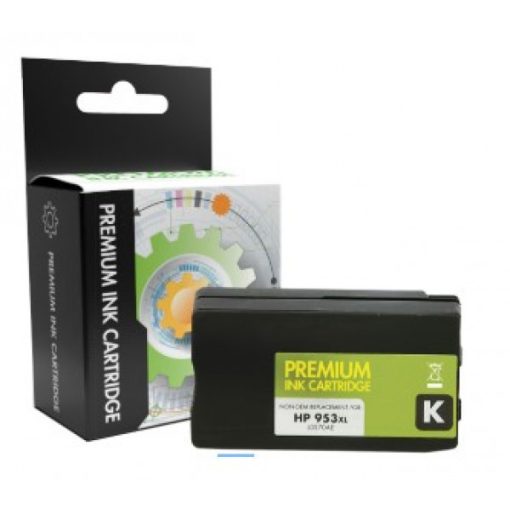 Utángyártott HP L0S70AE Tintapatron Black No.953XL SCC new chip