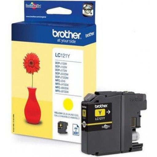 Brother LC121Y Eredeti Yellow Tintapatron