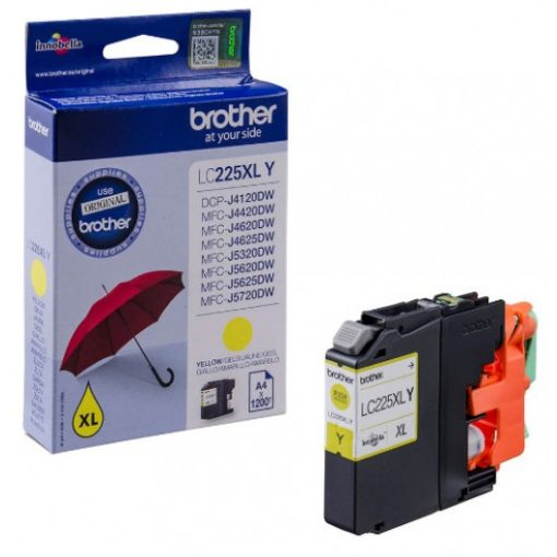 Brother LC225XLY Genuin Yellow Ink Cartridge