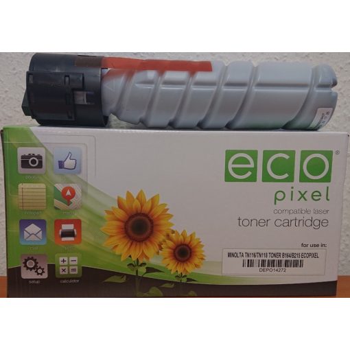 MINOLTA DI152 106B/TN114 Utángyártott Ecopixel Fekete Toner