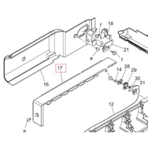 Min A00J160100 paper exit cover