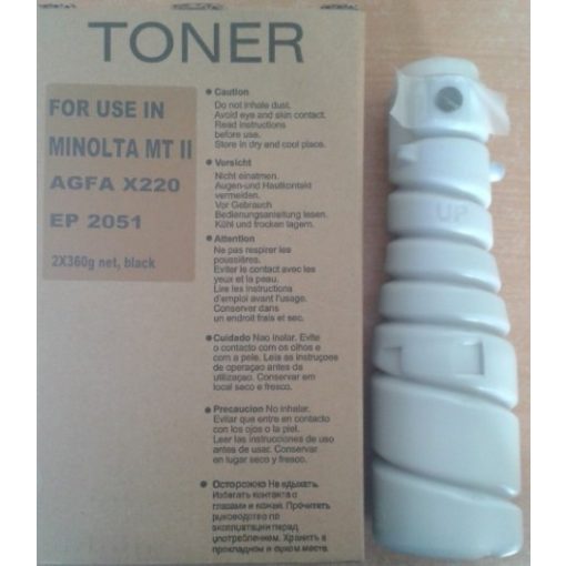 MINOLTA 2080 /EP 2051/ D 202B Utángyártott Fekete Toner