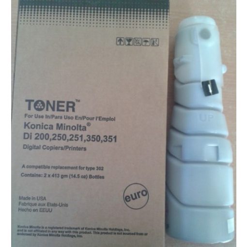 MINOLTA Di250 DR 302B Compatible Black Toner