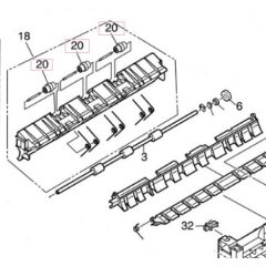 OKI 42759101 Roller assy C9600/C9800