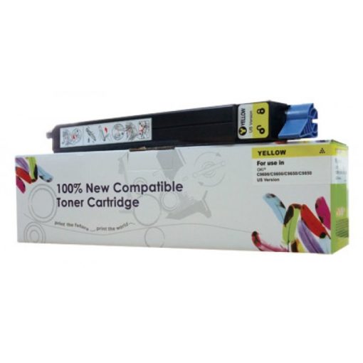 OKI C9600 Utángyártott Cartridge WEB Sárga Toner