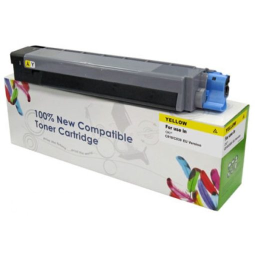 OKI C810 Utángyártott Cartridge WEB Sárga Toner