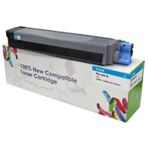 OKI C810 Utángyártott Cartridge WEB Cián Toner