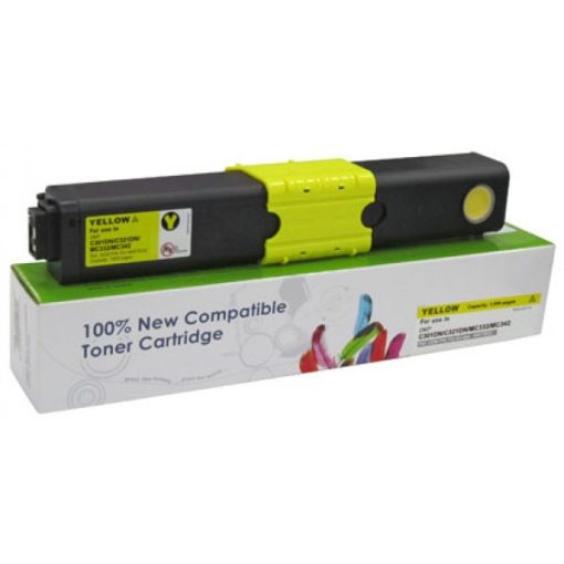 OKI C301,321,531 Utángyártott Cartridge WEB Sárga Toner