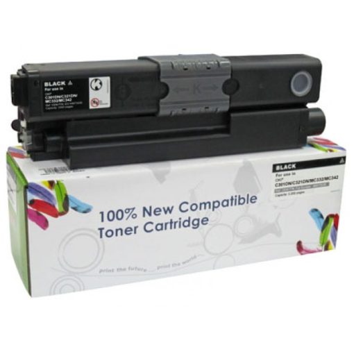 OKI C301,321,531 Utángyártott Cartridge WEB Fekete Toner