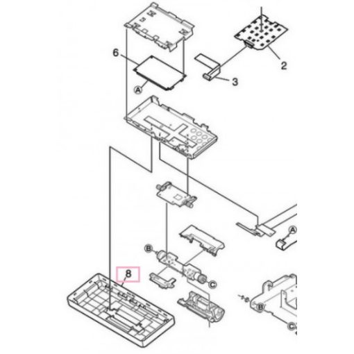 OKI 45695301 Cover bottom MB492/562