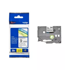   Brother TZE221 feliratozógép szalag fekete/fehér 9mmx8m ORIGINAL