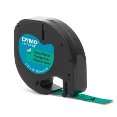   Feliratozógép szalag Dymo Letratag S0721590 12mmx4m, ORIGINAL, green leértékelt