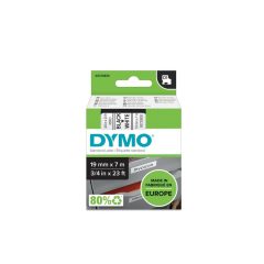   Feliratozógép szalag Dymo D1 S0720830/45803 19mmx7m, ORIGINAL, fekete/fehér 