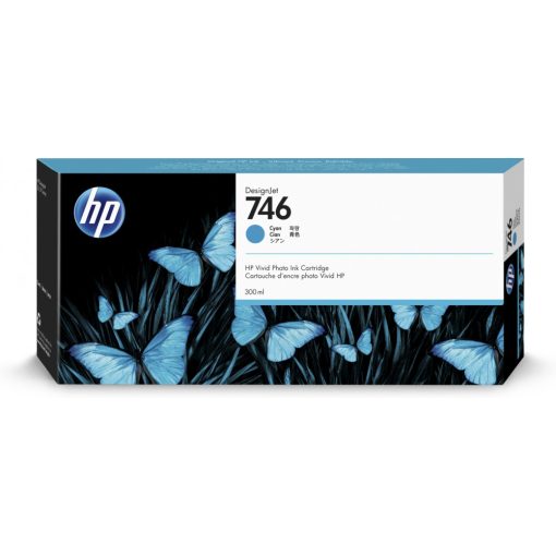 HP P2V80A HP746 Genuin Cyan Plotter Ink Cartridge