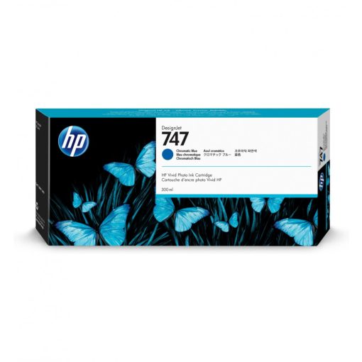 HP P2V85A HP747 Genuin Blue Plotter Ink Cartridge