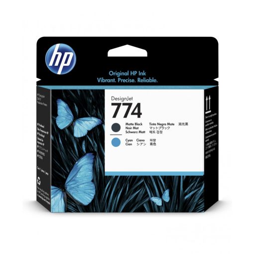 HP 774 Matte Black Cyan Printerfej