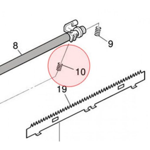 RI B044 3866 Transfer roller spring R