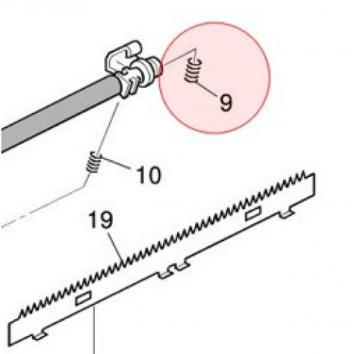 RI B044 3990 Transfer roller spring