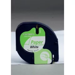 DYMO LetraTag 91200 papír 12mm x 4m fehér-Black (Genuin
