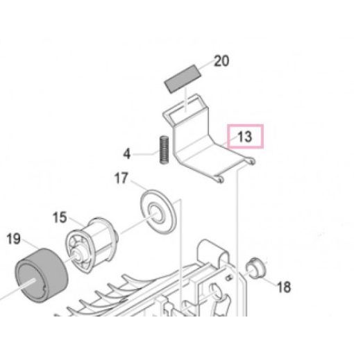 SA CLP 510 separation pad holder  JC7200771A* (Genuin)