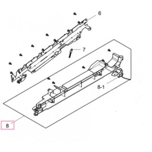 SA CLP 415 Frame guide rear /JC93-00782A