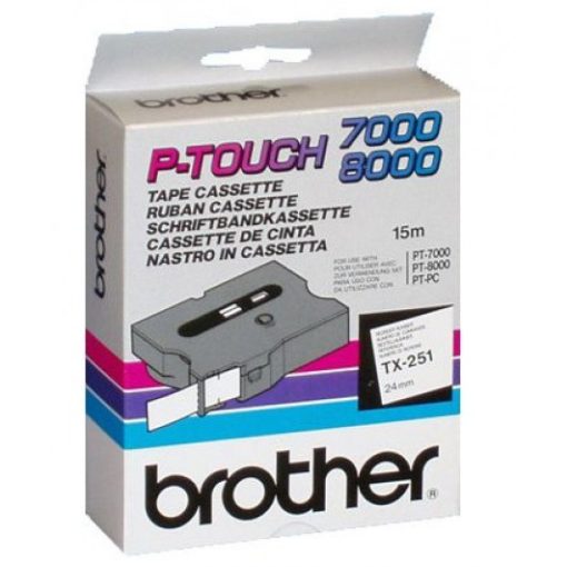 Brother TX251 szalag (Genuin) Ptouch