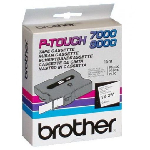 Brother TX251 szalag (Genuin) Ptouch