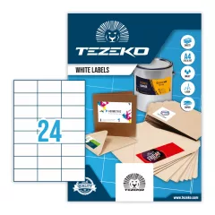 Tezeko négyszög 70 x 37 címke