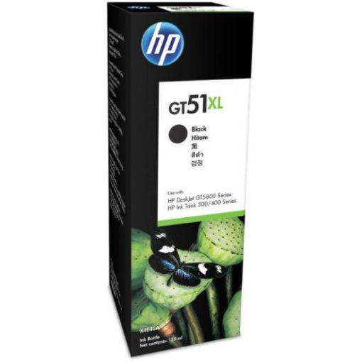 HP X4E40AE No.GT51XL Eredeti Fekete Tintapatron