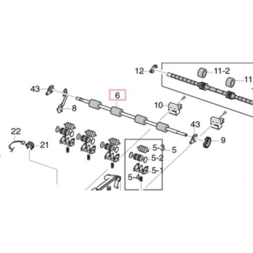 XE 006N01264 Exit roller Ph3500